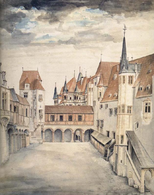 Albrecht Durer The Courtyard of the Former Castle in Innsbruck Sweden oil painting art